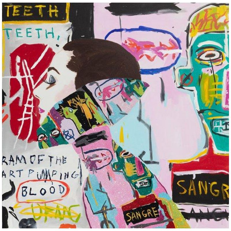 Картина She Dreamed of Basquiat in Pink Мульти Картина She Dreamed of Basquiat in Pink Мульти в Челябинске | Loft Concept