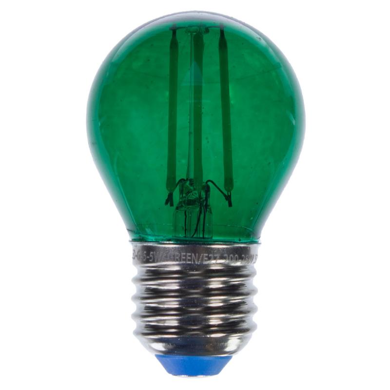 Зеленая прозрачная лампочка LED E27 5W Зеленый Зеленая прозрачная лампочка LED E27 5W Зеленый в Челябинске | Loft Concept