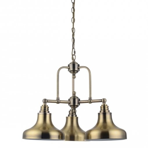 Люстра Bell Marine Chandelier 3 Латунь Античная полированная Люстра Bell Marine Chandelier 3 Латунь Античная полированная в Челябинске | Loft Concept