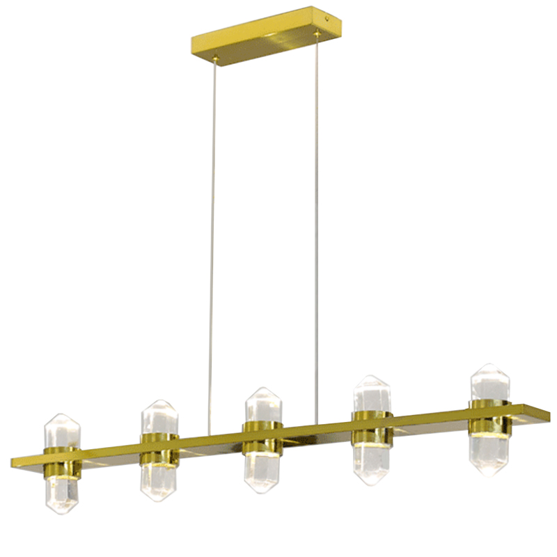 Люстра large Crystals Line Brass Латунь Прозрачный Люстра large Crystals Line Brass Латунь Прозрачный в Челябинске | Loft Concept