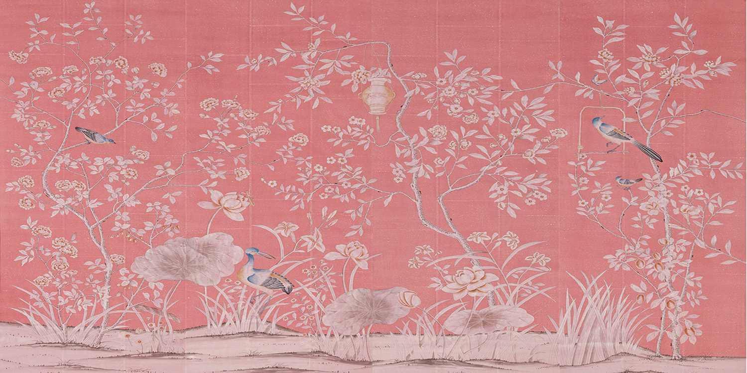 Обои ручная роспись Askew Purple - фото