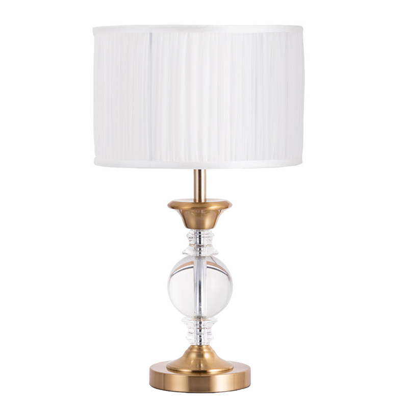 Настольная лампа Fluid glass lamp Белый Прозрачный Золотой Настольная лампа Fluid glass lamp Белый Прозрачный Золотой в Челябинске | Loft Concept