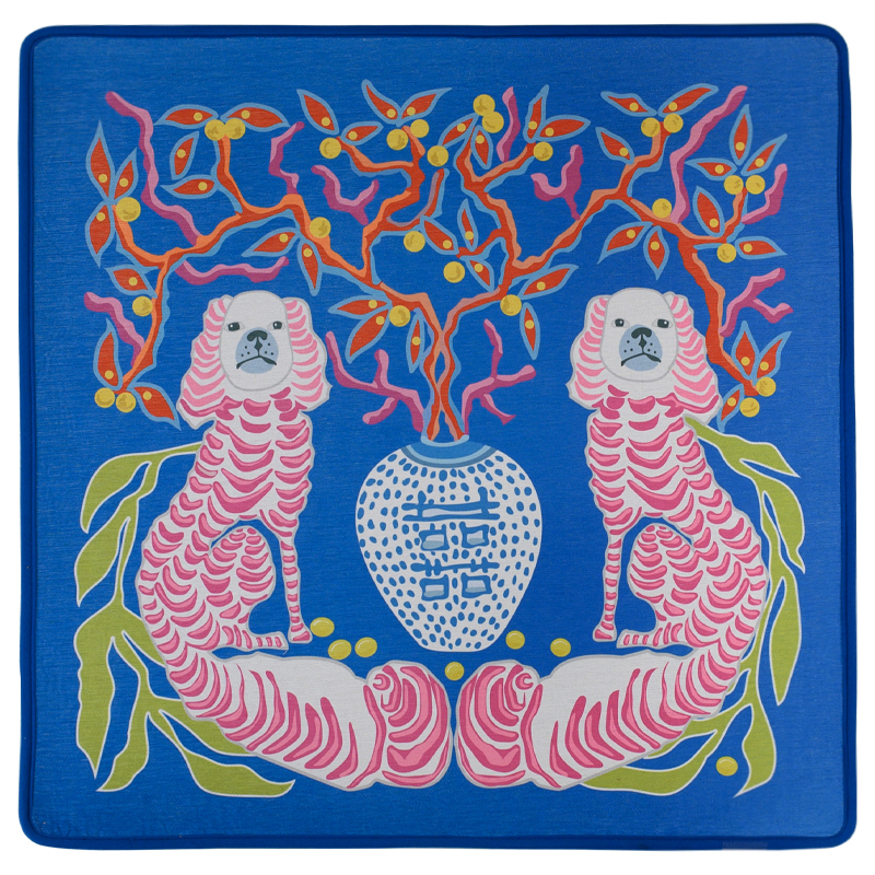 Ковер Two Dogs Rug Синий Мульти Ковер Two Dogs Rug Синий Мульти в Челябинске | Loft Concept