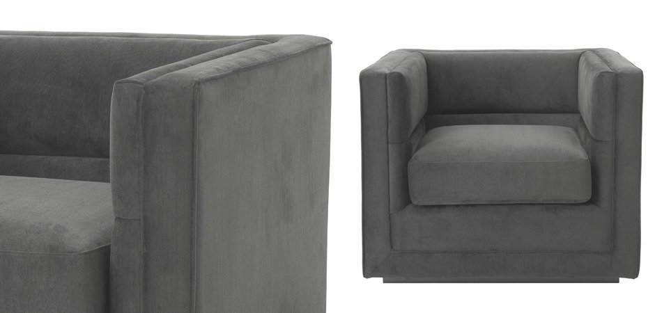 Кресло Eichholtz Сhair Adonia Anthracite Кресло Eichholtz Сhair Adonia Anthracite - Loft-Concept в Челябинске