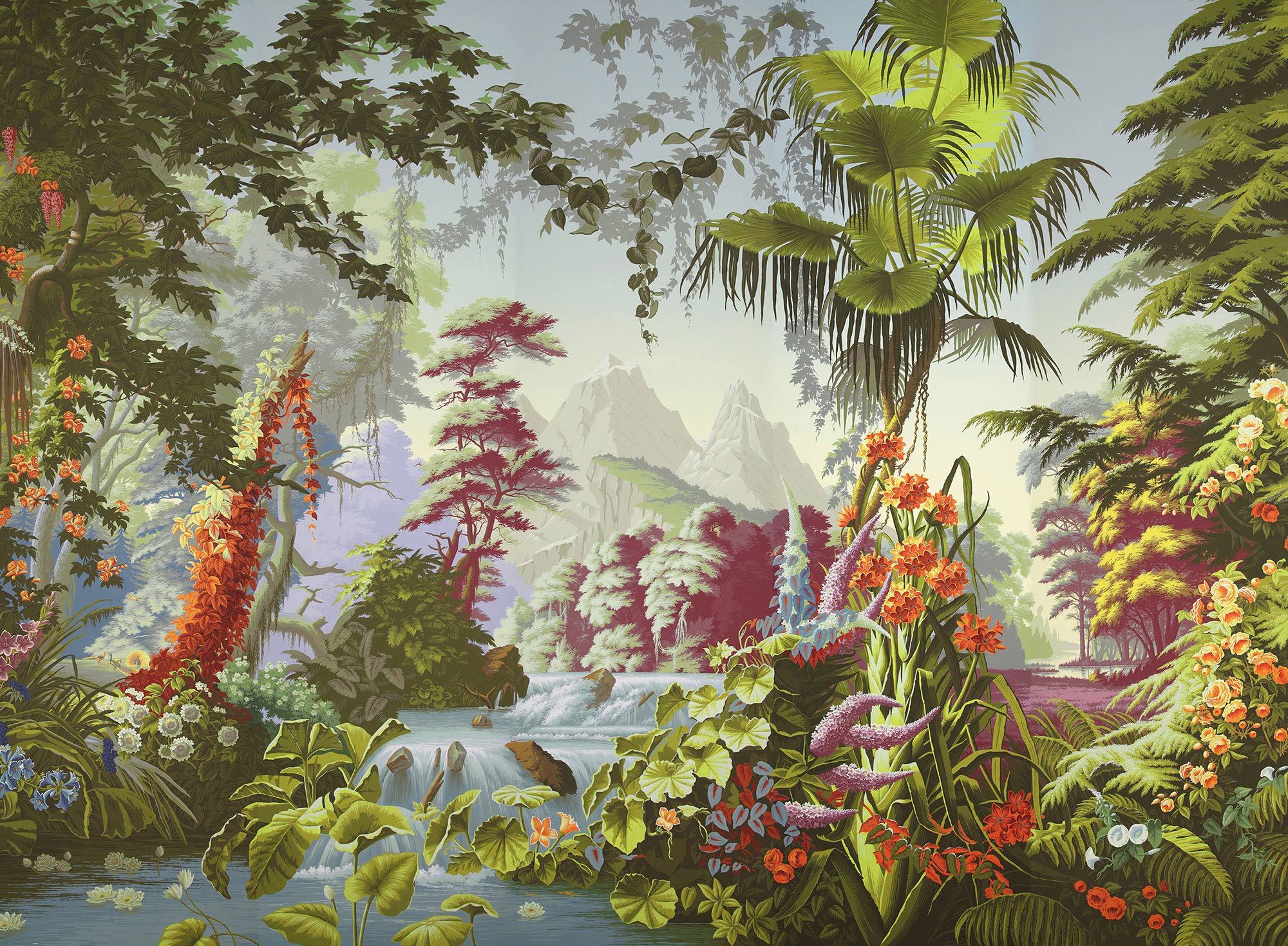 Обои ручная роспись L'Eden Paradiso on scenic paper Обои ручная роспись L'Eden Paradiso on scenic paper - постер Loft-Concept в Челябинске
