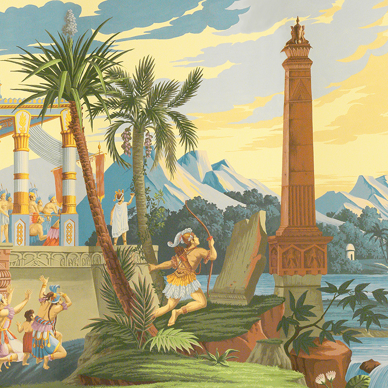 Обои ручная роспись The Incas Dufour on scenic paper Обои ручная роспись The Incas Dufour on scenic paper в Челябинске | Loft Concept