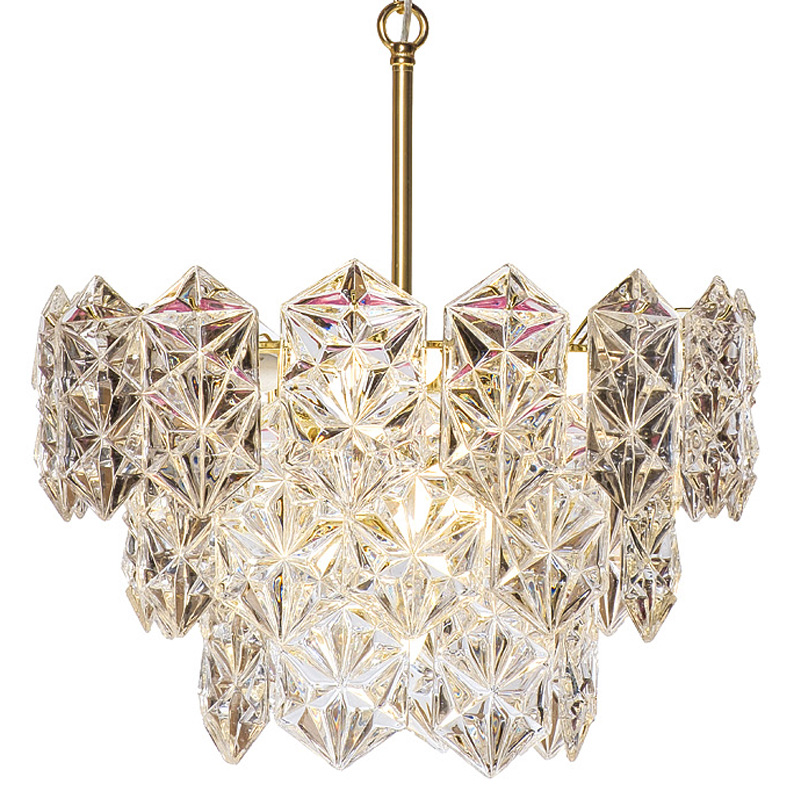 Люстра Tiers Crystal Edna Chandelier Золотой Люстра Tiers Crystal Edna Chandelier Золотой в Челябинске | Loft Concept