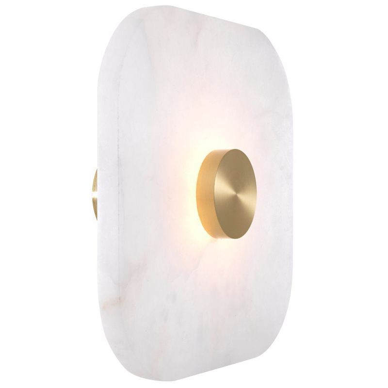 Бра Eichholtz Wall Lamp Aguaron L Латунь Белый Бра Eichholtz Wall Lamp Aguaron L Латунь Белый в Челябинске | Loft Concept
