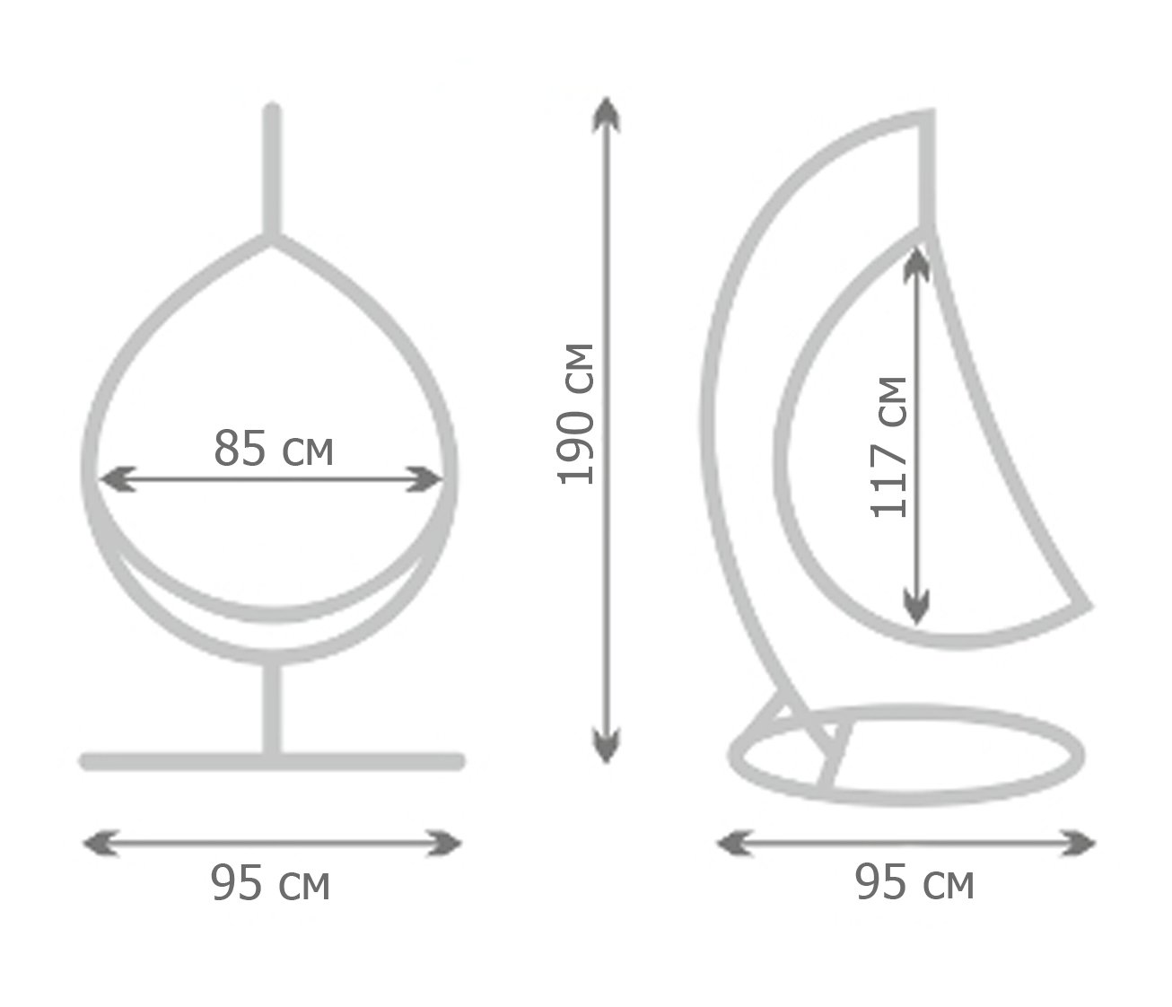 Кресло Swing chair outdoor Coffee Egg Кресло Swing chair outdoor Coffee Egg в Челябинске