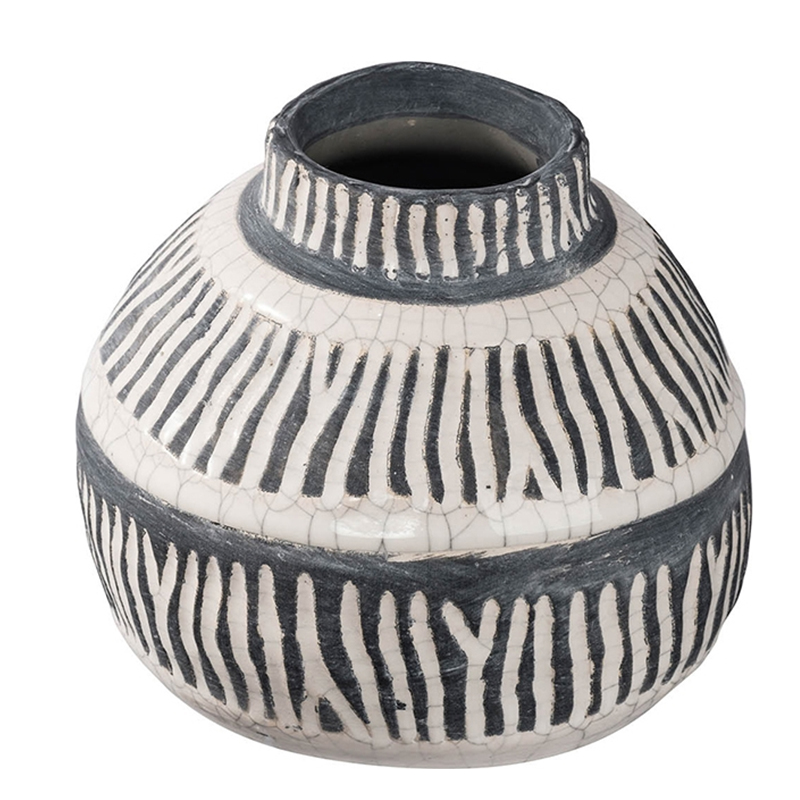 Ваза Kamaria Vase S Серый Белый в Челябинске | Loft Concept 