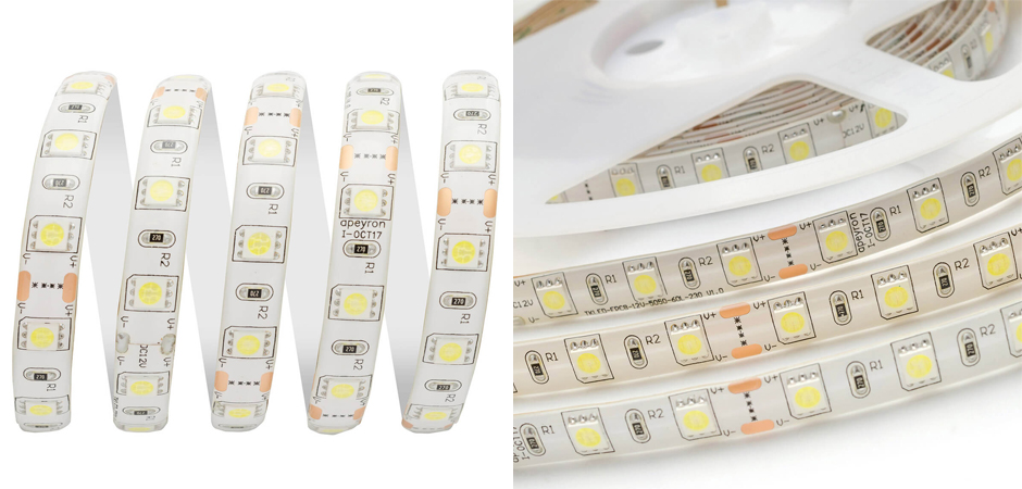 Светодиодная влагозащищенная лента 14,4W/m 60Led/m 5050SMD холодный белый 1M Светодиодная влагозащищенная лента 14,4W/m 60Led/m 5050SMD холодный белый 1M - Loft-Concept в Челябинске