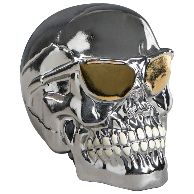 Статуэтка Silver Skull Серебряный Статуэтка Silver Skull Серебряный в Челябинске | Loft Concept