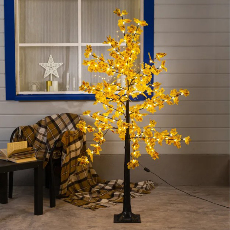 Светодиодное дерево Maple Yellow Желтый Черный Светодиодное дерево Maple Yellow Желтый Черный в Челябинске | Loft Concept