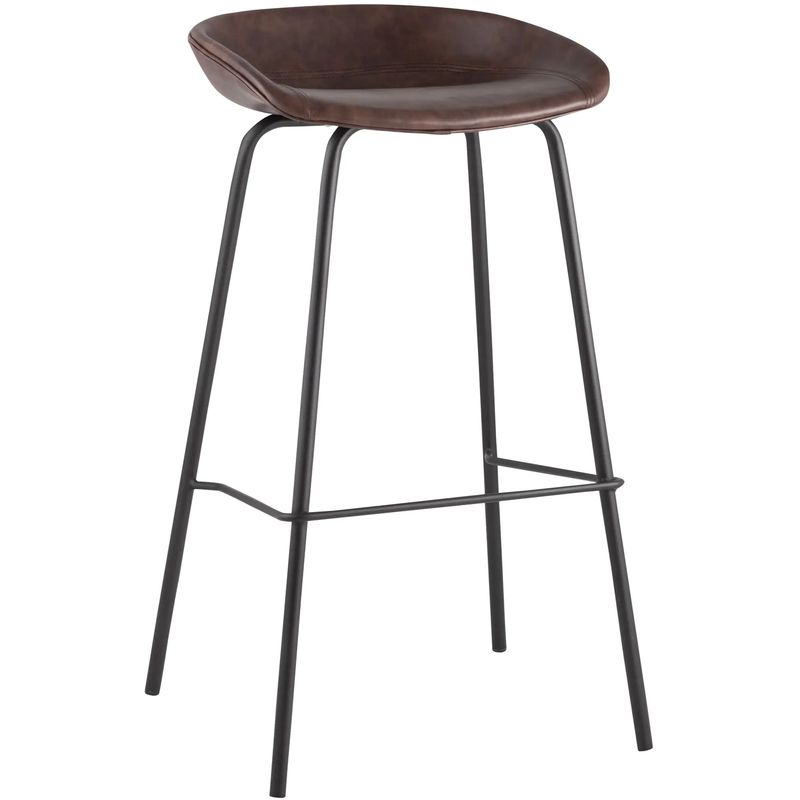 Стул Барный без Спинки Винтажная Коричневыя Экокожа Vendramin Bar Chair Коричневый винтаж Черный Стул Барный без Спинки Винтажная Коричневыя Экокожа Vendramin Bar Chair Коричневый винтаж Черный в Челябинске | Loft Concept