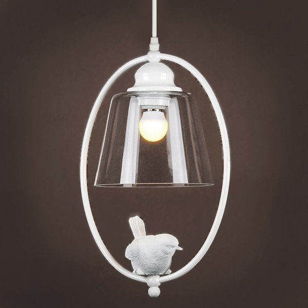 Подвесной светильник Provence Bird Oval Pendant Белый в Челябинске | Loft Concept 