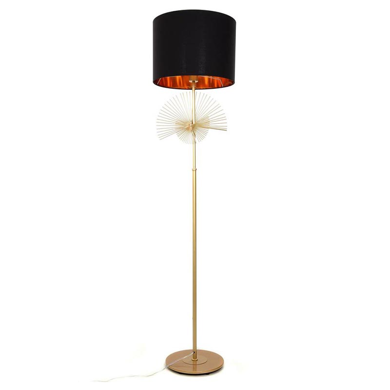 Торшер Genoveva Floor lamp black Черный Золотой Торшер Genoveva Floor lamp black Черный Золотой в Челябинске | Loft Concept