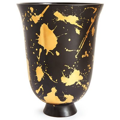 Ваза Futura Drip Urn Jonathan Adler Черный Золотой Ваза Futura Drip Urn Jonathan Adler Черный Золотой в Челябинске | Loft Concept