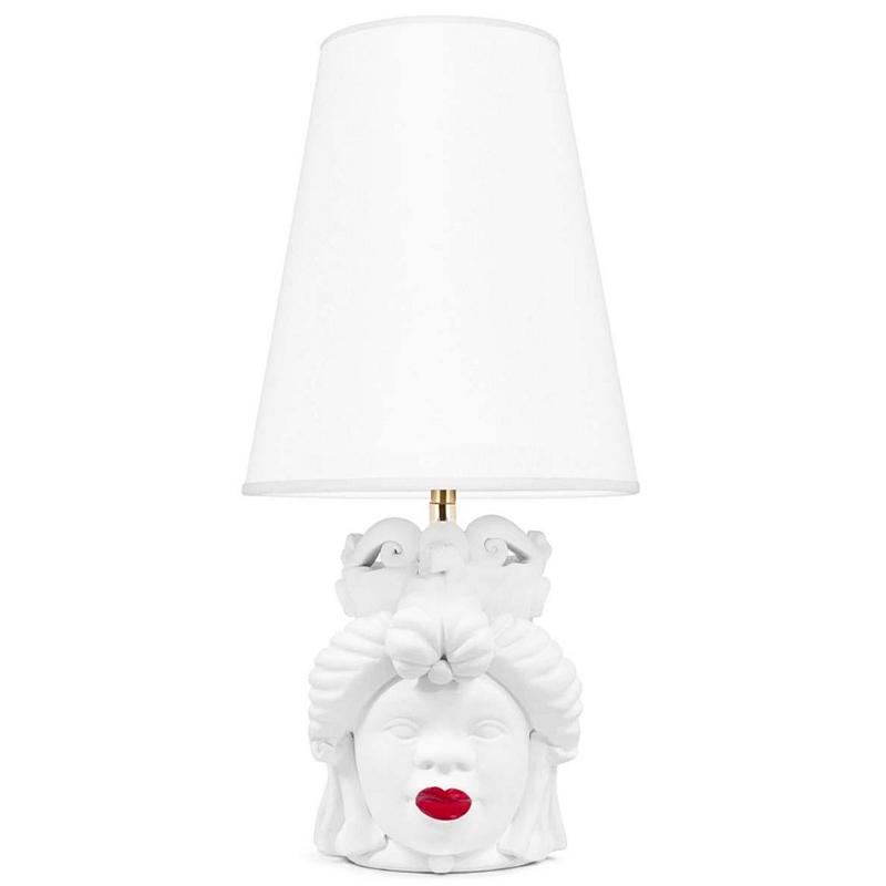 Настольная лампа Table Lamp Moro Lady Small Lipstick White Белый Красный Настольная лампа Table Lamp Moro Lady Small Lipstick White Белый Красный в Челябинске | Loft Concept