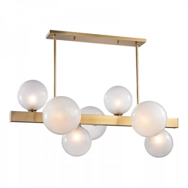 Люстра Hinsdale 8717-AGB Island Light Латунь Черный Люстра Hinsdale 8717-AGB Island Light Латунь Черный в Челябинске | Loft Concept