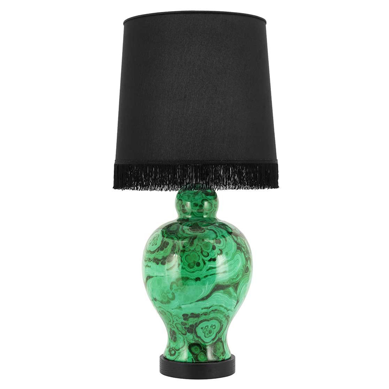 Настольная лампа TABLE LAMP CURVY Черный Малахит (зеленый) Настольная лампа TABLE LAMP CURVY Черный Малахит (зеленый) в Челябинске | Loft Concept