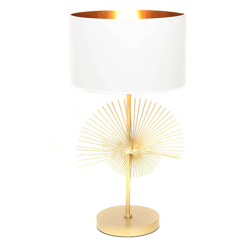 Настольная лампа Genoveva Table lamp white Белый Золотой Настольная лампа Genoveva Table lamp white Белый Золотой в Челябинске | Loft Concept