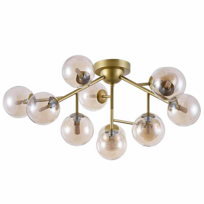 Потолочный Светильник Berries Chandelier Amber 60 матовое золото Янтарь (Amber) Потолочный Светильник Berries Chandelier Amber 60 матовое золото Янтарь (Amber) в Челябинске | Loft Concept