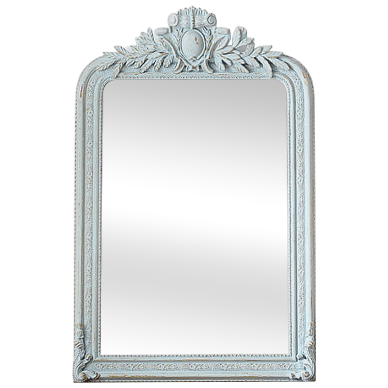 Зеркало Polastron Mirror Pastel Blue Винтажный голубой Зеркало Polastron Mirror Pastel Blue Винтажный голубой в Челябинске | Loft Concept