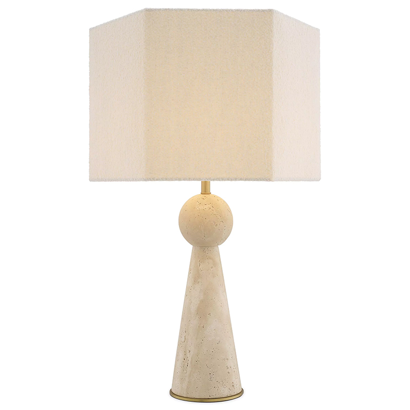 Настольная лампа Eichholtz Table Lamp Novak Белый Бежевый Настольная лампа Eichholtz Table Lamp Novak Белый Бежевый в Челябинске | Loft Concept