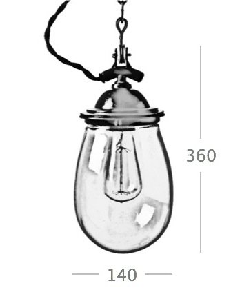 Подвесной светильник Glass Drop Retro Color Light Подвесной светильник Glass Drop Retro Color Light в Челябинске
