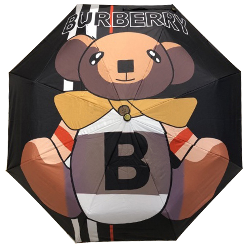 Зонт раскладной BURBERRY дизайн 008 Черный цвет Черный Коричневый Зонт раскладной BURBERRY дизайн 008 Черный цвет Черный Коричневый в Челябинске | Loft Concept