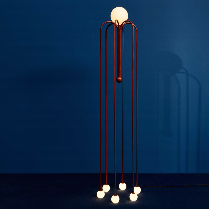 Торшер Michael Anastassiades Fontana Amorosa Bellagio Красный Белый Торшер Michael Anastassiades Fontana Amorosa Bellagio Красный Белый в Челябинске | Loft Concept
