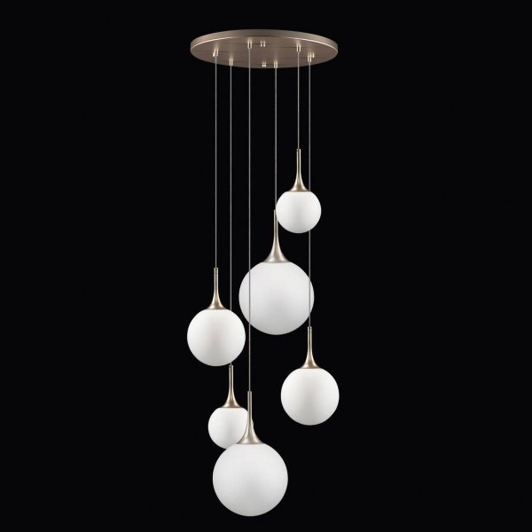 Люстра Whitley Chandelier Round 6 Глянцевое золото Люстра Whitley Chandelier Round 6 Глянцевое золото в Челябинске | Loft Concept