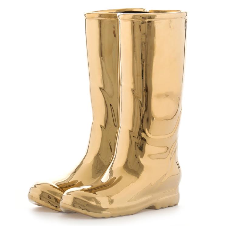 Подставка для зонтов и тростей Seletti Rainboots Gold Глянцевое золото Подставка для зонтов и тростей Seletti Rainboots Gold Глянцевое золото в Челябинске | Loft Concept