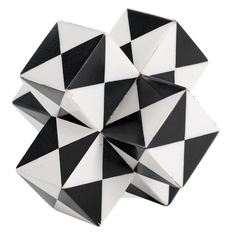 Статуэтка Geometric Figure black and white Черный Белый Статуэтка Geometric Figure black and white Черный Белый в Челябинске | Loft Concept