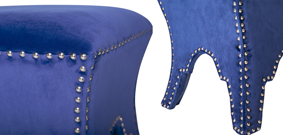 Пуф Pouf Blue Velor Пуф Pouf Blue Velor - Loft-Concept в Челябинске