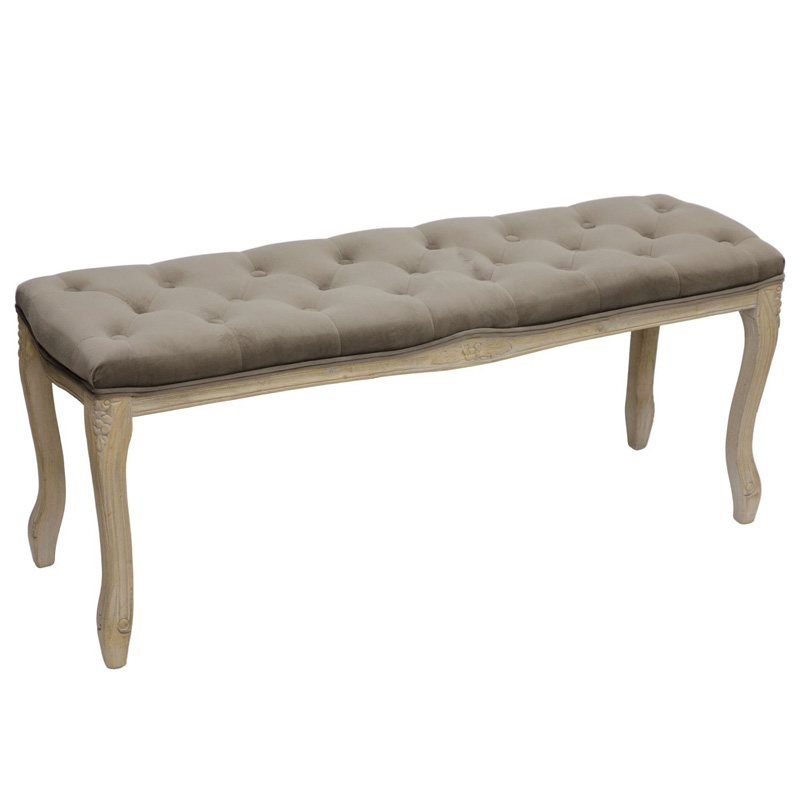 Банкетка French Provence Farmhouse Bench grey Бежево-серый Банкетка French Provence Farmhouse Bench grey Бежево-серый в Челябинске | Loft Concept