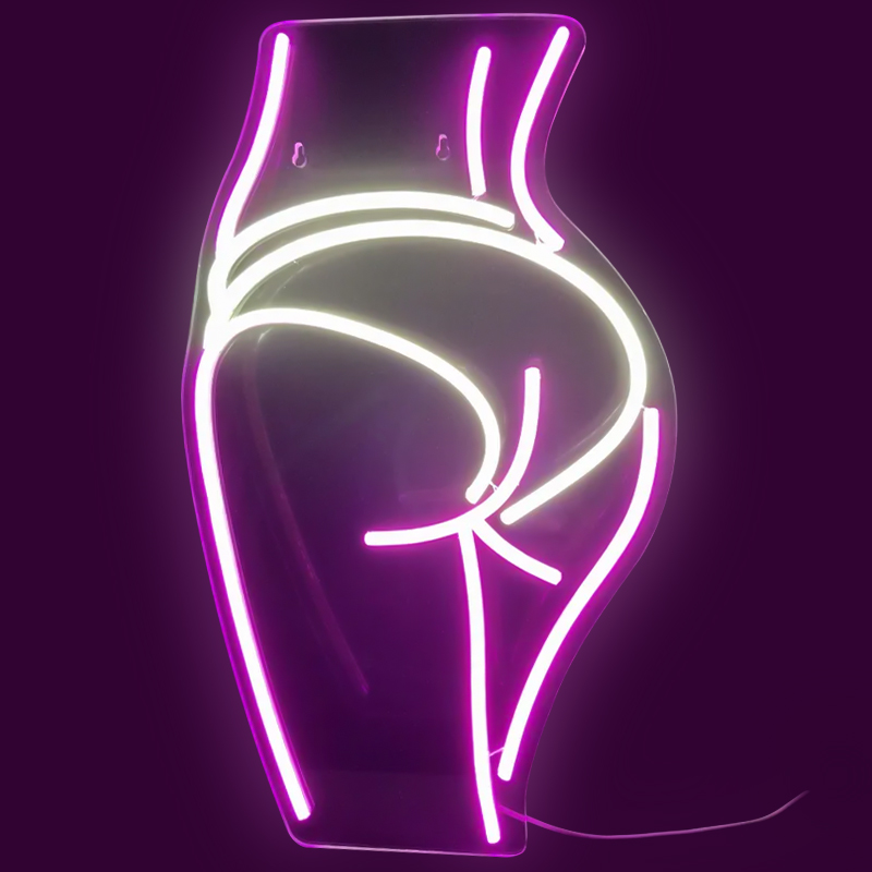 Неоновая настенная лампа Intrigue Neon Wall Lamp Лиловый Желтый Неоновая настенная лампа Intrigue Neon Wall Lamp Лиловый Желтый в Челябинске | Loft Concept