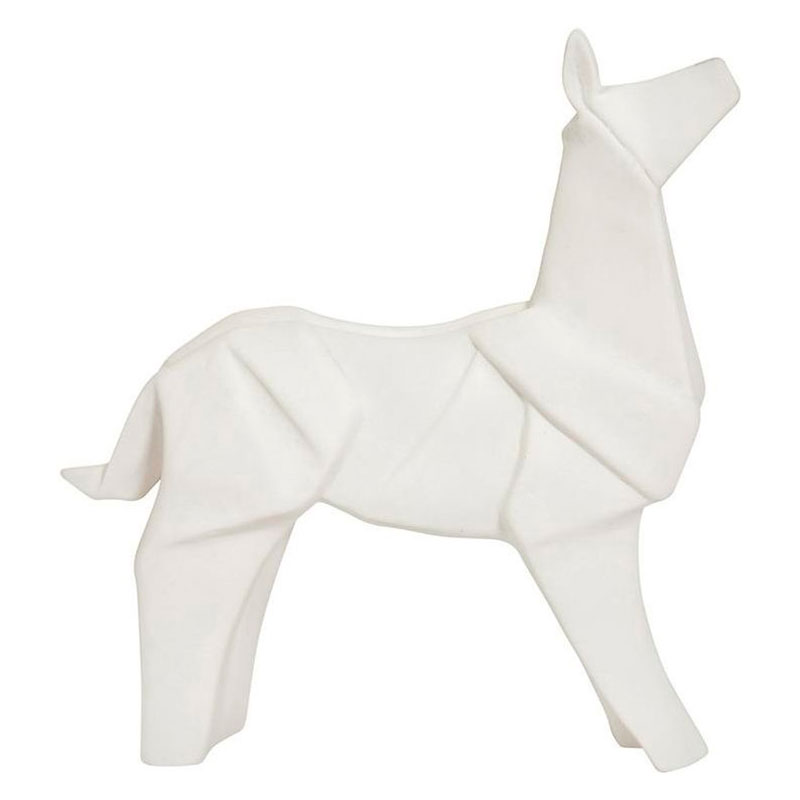 Фигурка в виде оригами керамическая белая собака White Dog Белый в Челябинске | Loft Concept 