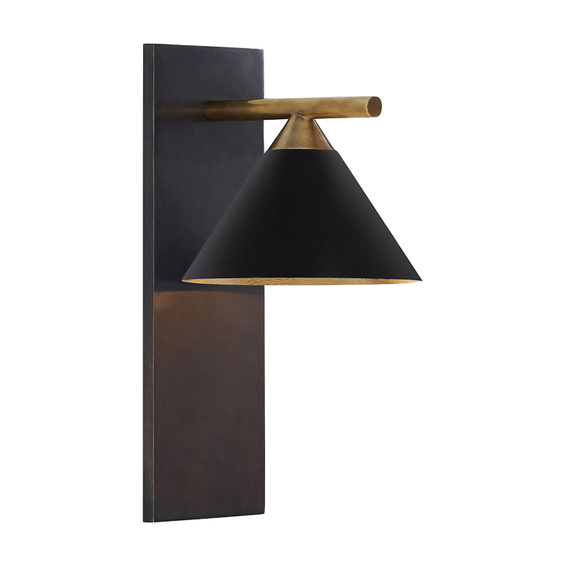 Бра CLEO SCONCE wall lamp Black Латунь Черный Бра CLEO SCONCE wall lamp Black Латунь Черный в Челябинске | Loft Concept