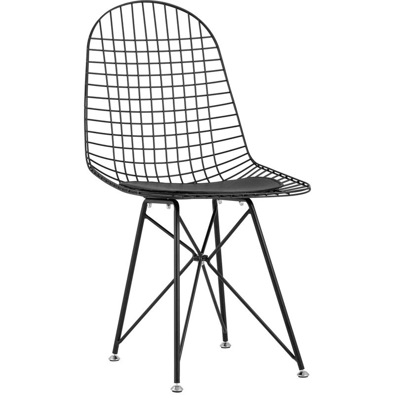 Стул Bertoia S Chair Черный Матовый Металл Черный Стул Bertoia S Chair Черный Матовый Металл Черный в Челябинске | Loft Concept
