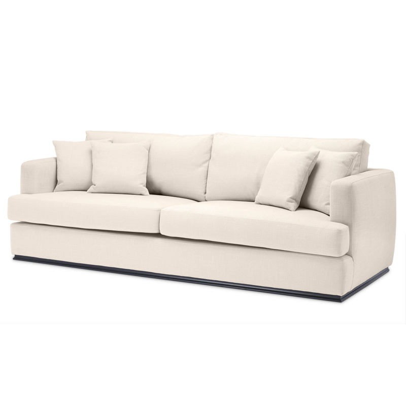 Диван Eichholtz Sofa Hallandale Молочный Черный Диван Eichholtz Sofa Hallandale Молочный Черный в Челябинске | Loft Concept