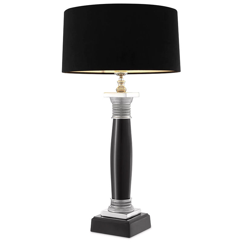 Настольная лампа Eichholtz Table Lamp Napoleon Black Черный Никель Настольная лампа Eichholtz Table Lamp Napoleon Black Черный Никель в Челябинске | Loft Concept