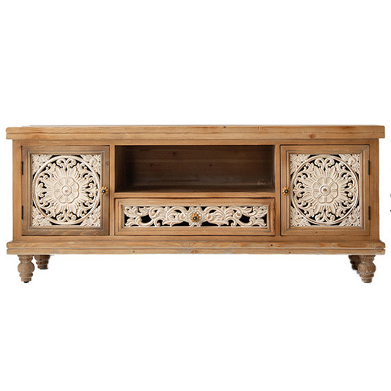 ТВ-тумба Gosselin Provence TV Stand Древесина Бежевый Белый в Челябинске | Loft Concept 