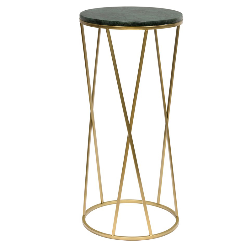 Подставка Geometry Stand Marble зеленый мрамор Малахит (зеленый) Золотой Подставка Geometry Stand Marble зеленый мрамор Малахит (зеленый) Золотой в Челябинске | Loft Concept