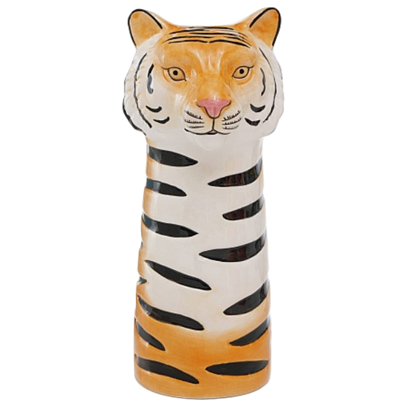 Ваза Tiger Vase Оранжевый Белый Черный Розовый пастельный Ваза Tiger Vase Оранжевый Белый Черный Розовый пастельный в Челябинске | Loft Concept