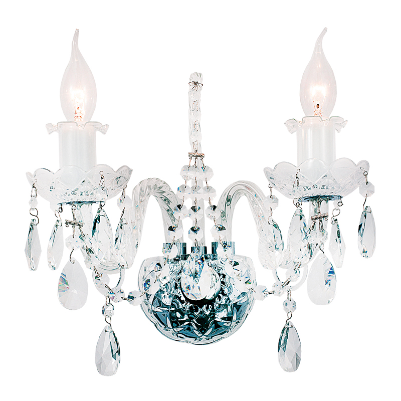 Бра Markel Sconce Хром Прозрачный Бра Markel Sconce Хром Прозрачный в Челябинске | Loft Concept