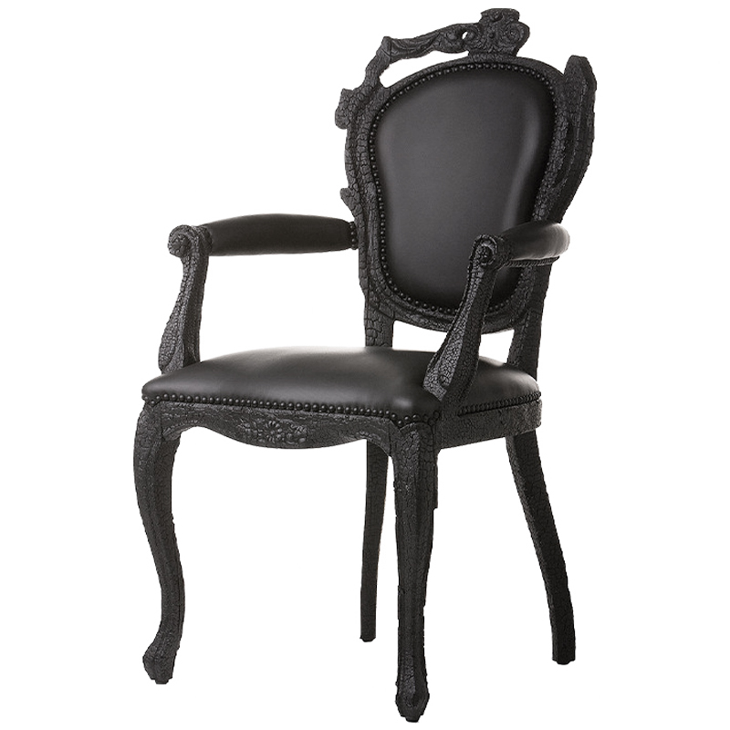 Дизайнерское Полукресло Moooi Smoke Dining Chair обугленный эффект Черный Дизайнерское Полукресло Moooi Smoke Dining Chair обугленный эффект Черный в Челябинске | Loft Concept