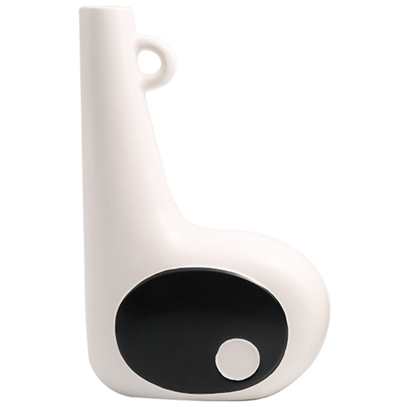 Ваза Molecule Collection Mikio Vase Белый Черный Ваза Molecule Collection Mikio Vase Белый Черный в Челябинске | Loft Concept