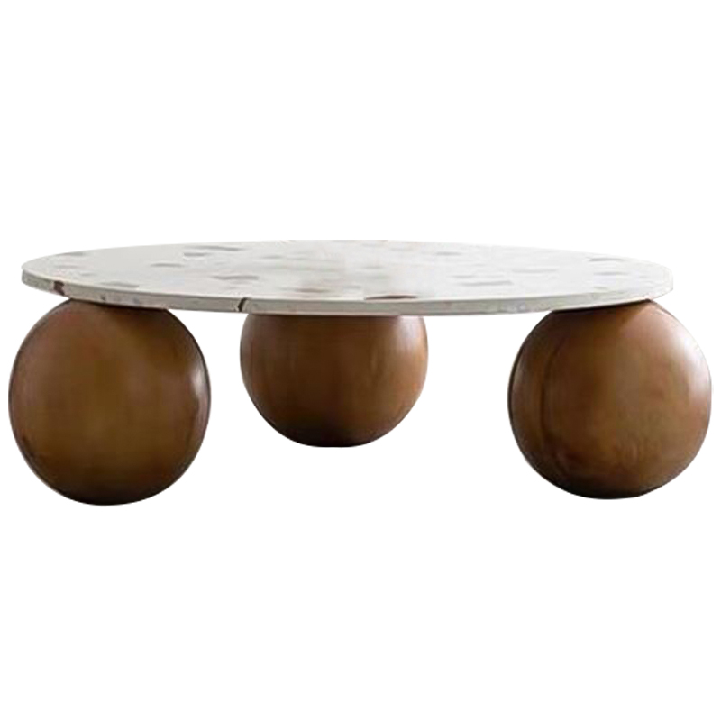 Кофейный стол Oliver Wooden Forms Coffee Table Коричневый Белый Кофейный стол Oliver Wooden Forms Coffee Table Коричневый Белый в Челябинске | Loft Concept