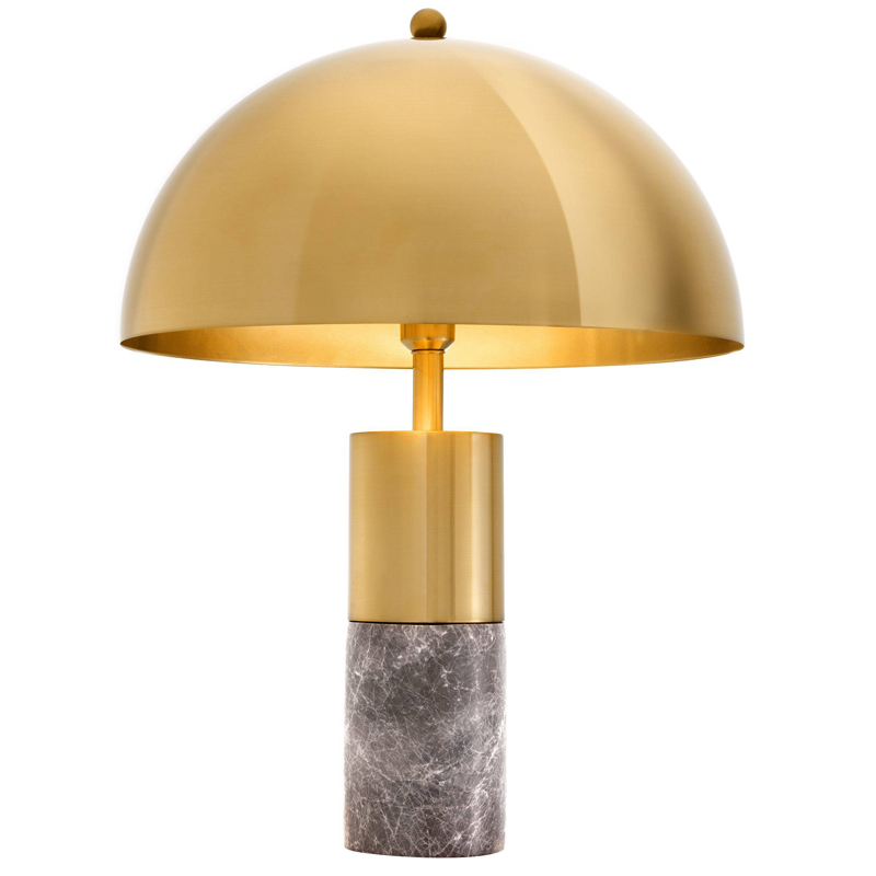 Настольная лампа Eichholtz Table Lamp Flair brass Латунь Серый Настольная лампа Eichholtz Table Lamp Flair brass Латунь Серый в Челябинске | Loft Concept